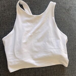 Athleta White Sports Bra with Stretch Fabric